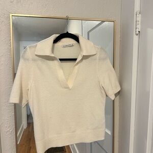 Abercrombie & Fitch Cream Knit Top
